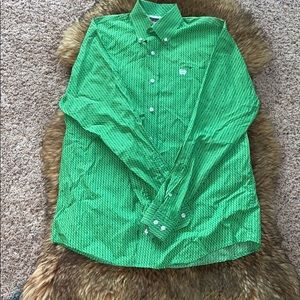 Cinch men’s button down with dollar signs